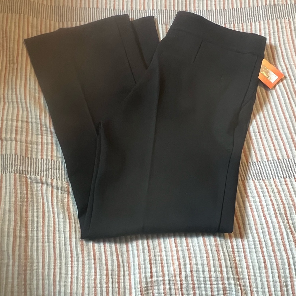 Spanx black perfect pants kick flare sz L